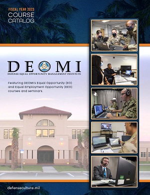 Cover Page Artwork for DEOMI 2023 Course Catalog