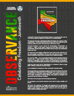 Image of 2023 Juneteenth Mini Facts Poster