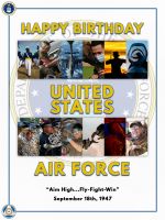 Image of United States Air Force Birthday Poster