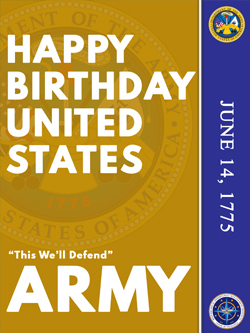 Image of United States Army Birthday Poster