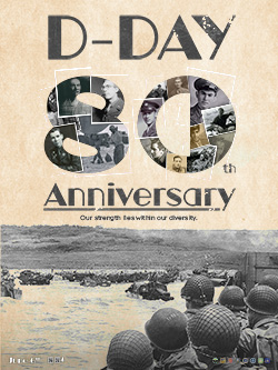 80th D-Day Anniversary Poster Version 3