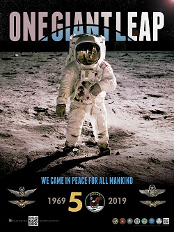 Poster Miscellaneous Anniversary Moon Landing