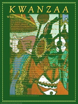 Poster Religious Diversity Kwanzaa